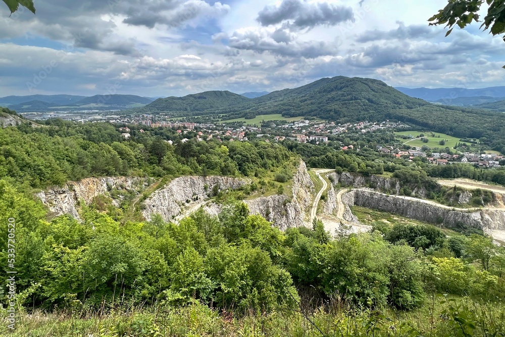 view of the landscape with a quarry