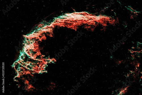 Caldwell 33, the Eastern Veil supernova remnant in the Cygnus constellation