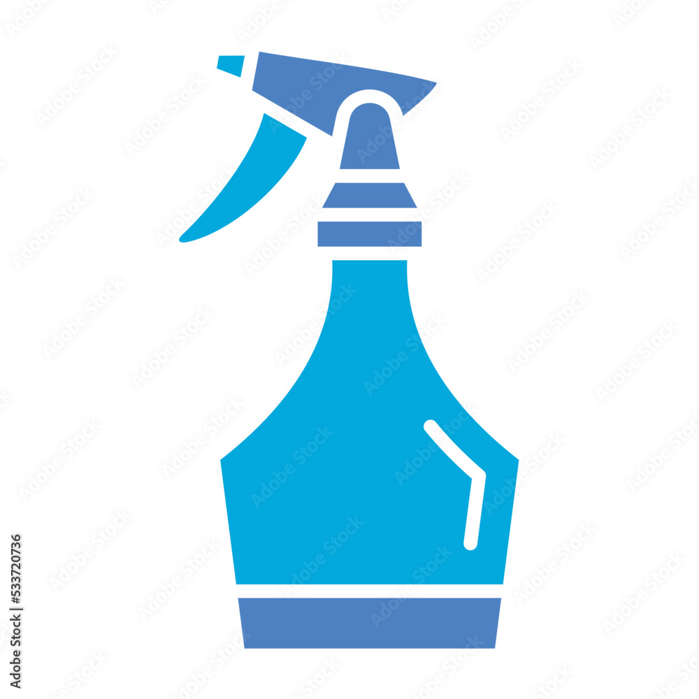 Spray Bottle Glyph Two Color Icon Spray Bottle Glyph Two Color Icon