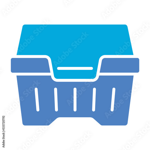 Styrofoam Glyph Two Color Icon