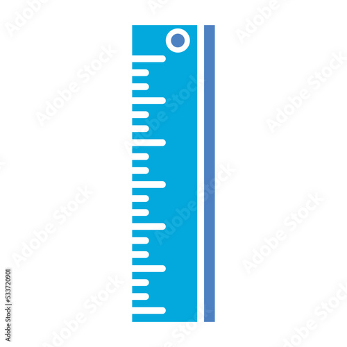 Ruler Glyph Two Color Icon © Maan Icons