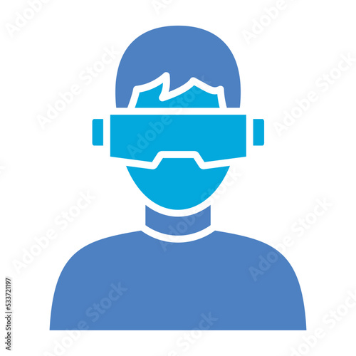 Vr Glyph Two Color Icon