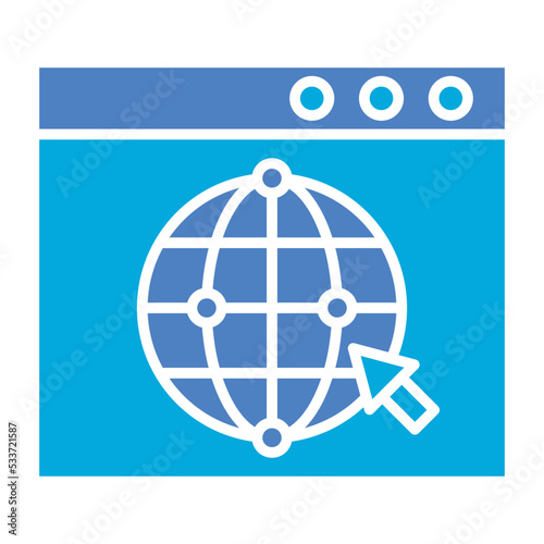 Internet Glyph Two Color Icon