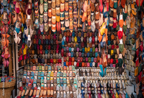Shoes shop in Morocco