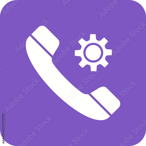 Setting Multicolor Round Corner Glyph Inverted Icon