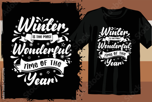 Winter Season typography design for Printing on t shirt . Winter design Vector graphics. Winter SVG Design