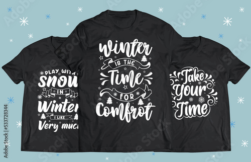 Winter Season typography design for Printing on t shirt . Winter design Vector graphics. Winter SVG Design