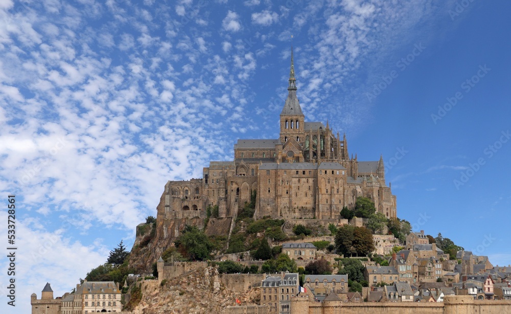 Mont Saint Michel Abbey in Northern France