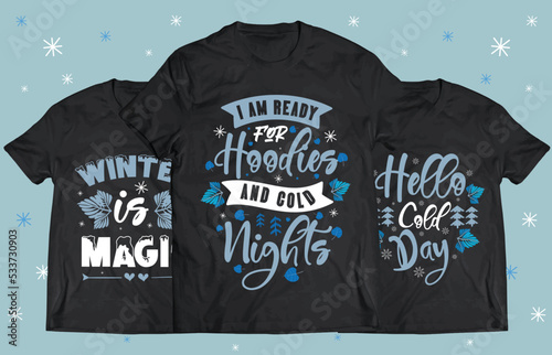 Winter Season typography design for Printing on t shirt . Winter design Vector graphics. Winter SVG Design