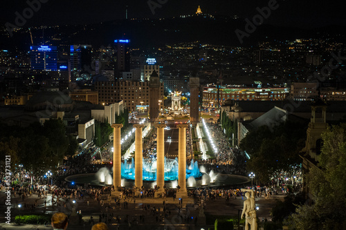 Canvas Print Plaça d'Espanya, Barcelona