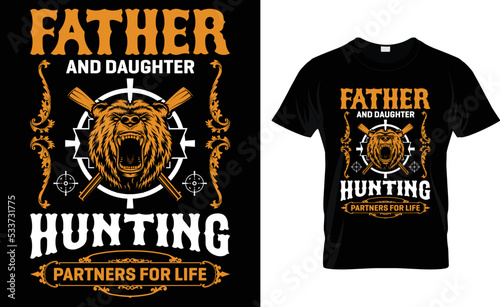 Father And Daughter Hunting Partners For Life. photo