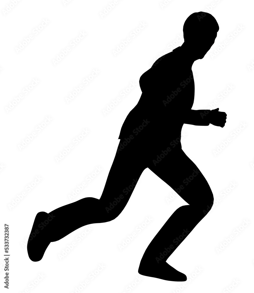 HERE is a silhouette of a running man on a transparent background. HERE is a silhouette of a running man on a transparent background.