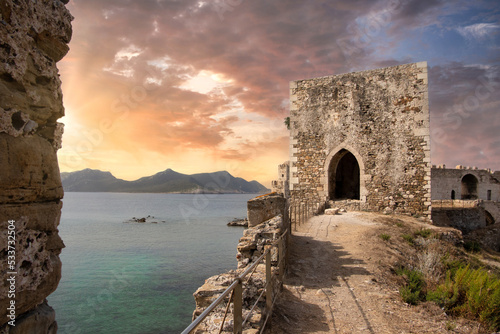 Fototapeta Naklejka Na Ścianę i Meble -  Methoni castle Greece Peloponnesos