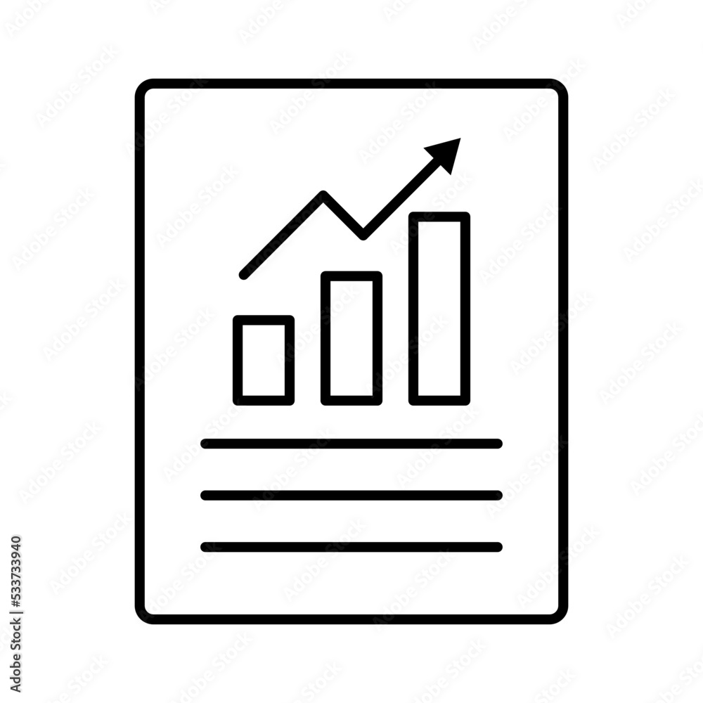 Statistical data icon. Bar graph and data. Vector. Statistical data icon. Bar graph and data. Vector.