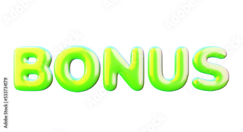 Bonus black friday sale png lettering 3d icon. Special promotion illustration for commercial covers, ads, online shopping banner..
