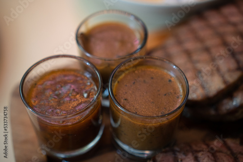 Three Pieces of BBQ Sauces