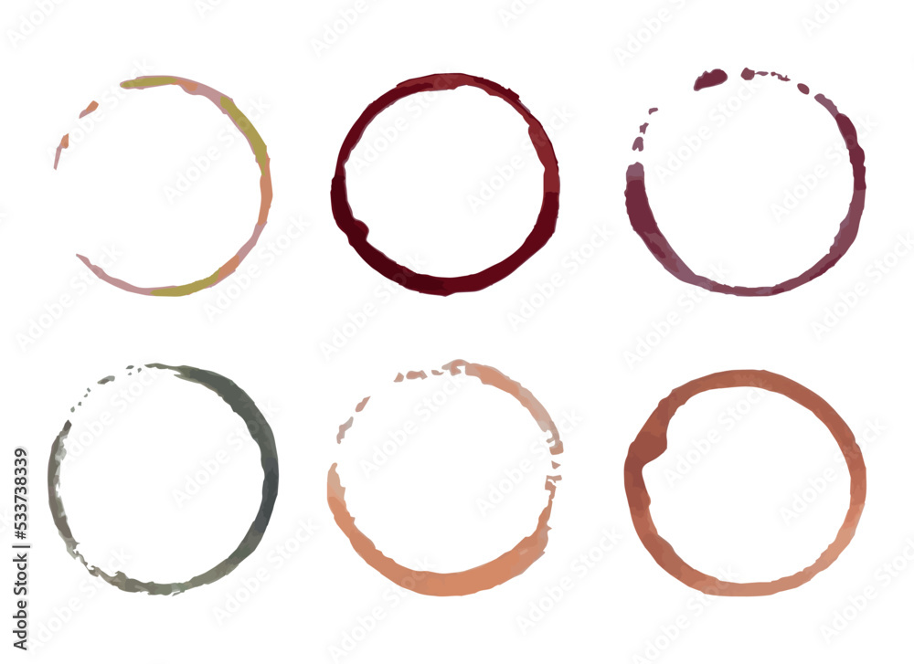watercolour circle shape vector design illustration isolated on white background watercolour circle shape vector design illustration isolated on white background