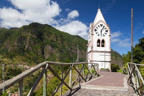 Fatima Chapel ,on,a greenhill  Capela de Nossa Senhora ,deFátima  Sao Vicente, Madeira, Portugal, Europe photo