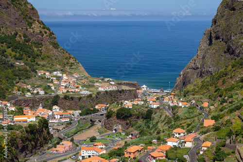 View of the picturesque village of Sao Vicente, Madeira, Portugal, Europe