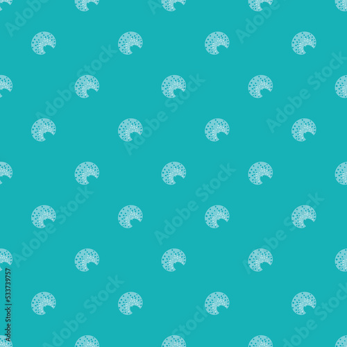 Fotografiet Abstract sea urchin shell seamless vector pattern