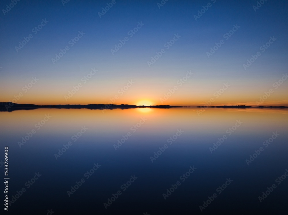 Sunset over water – Great Salt Lake