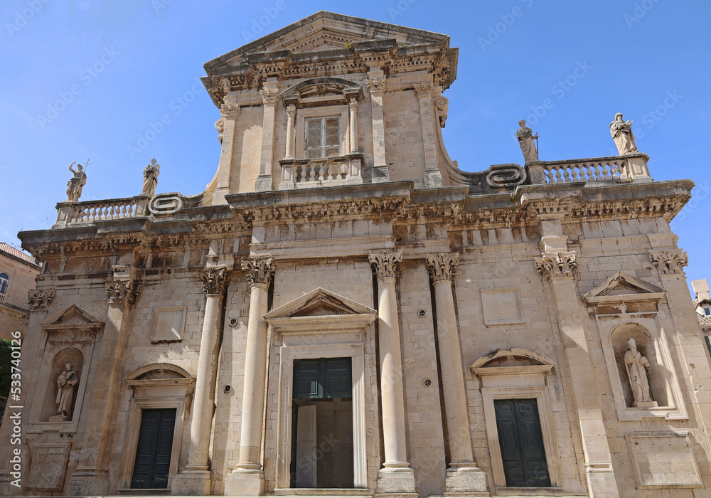 Cathedral of the Assumption in Old Town of Dubrovnik