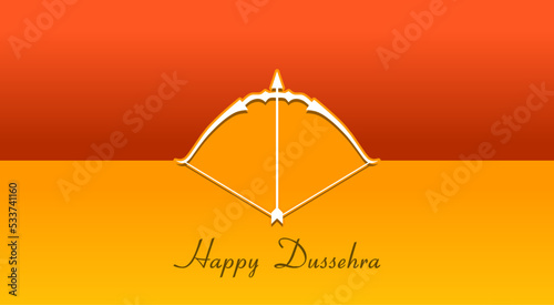 Happy dussehra celebration vector illustration. Suitable for Poster, Banners, background and greeting card. 