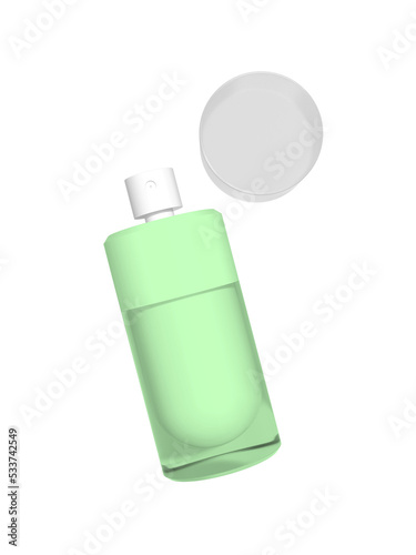 Transparent Crystal Pump Bottle Image