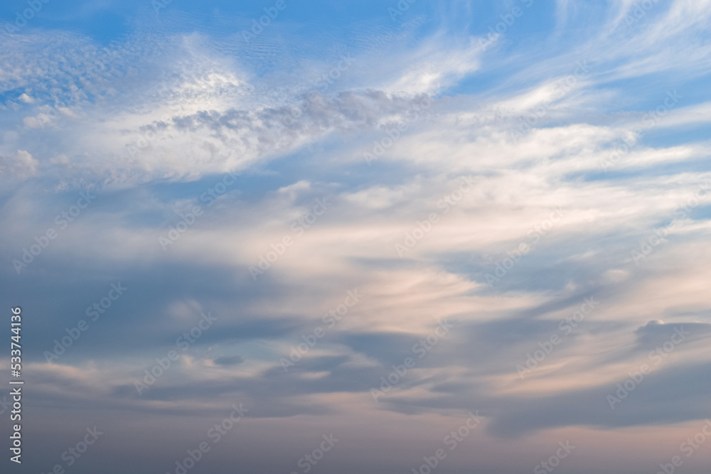 blue sky with clouds