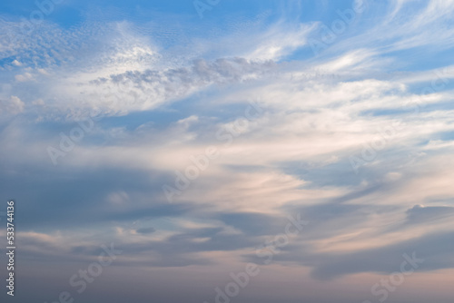 blue sky with clouds