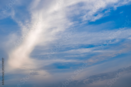 blue sky and clouds