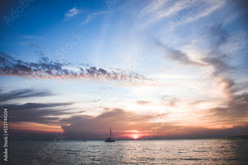 sunrise over the sea