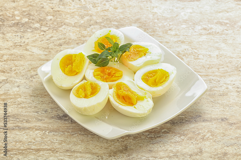 Boiled chicken egg for breakfast Boiled chicken egg for breakfast