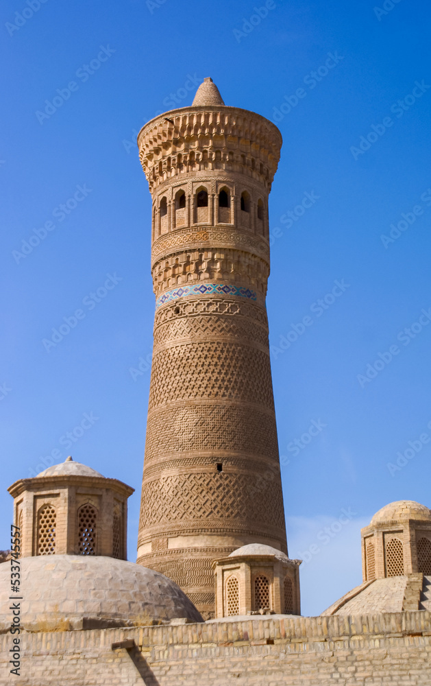 Minaret of Kalyan or Kalon mosque in the Bukhara