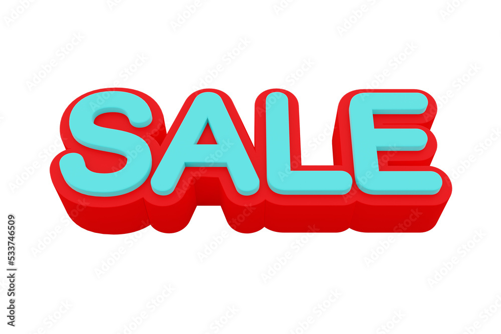 Three-dimensional SALE text banner,3D illustration Three-dimensional SALE text banner,3D illustration