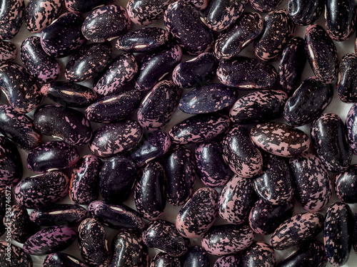 Foto Blue purple scarlet runner beans
