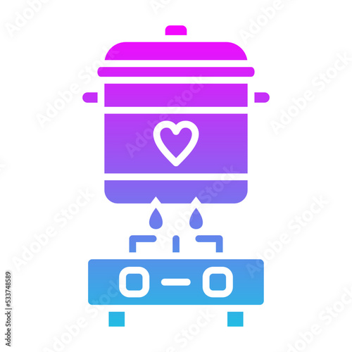 Cooking Glyph Gradient Icon