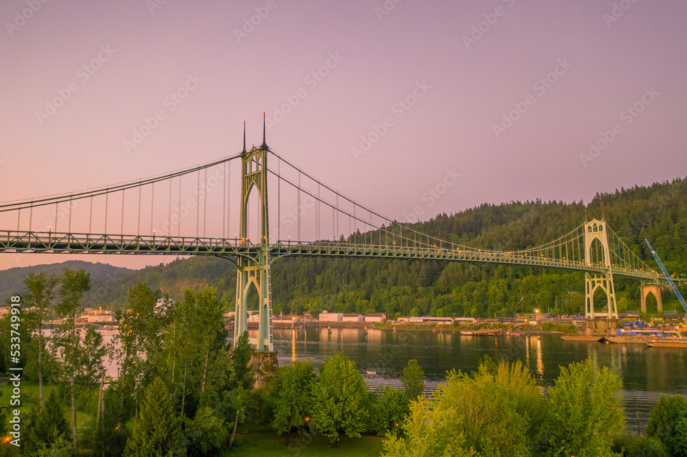 St Johns Bridge in Portland St Johns Bridge in Portland