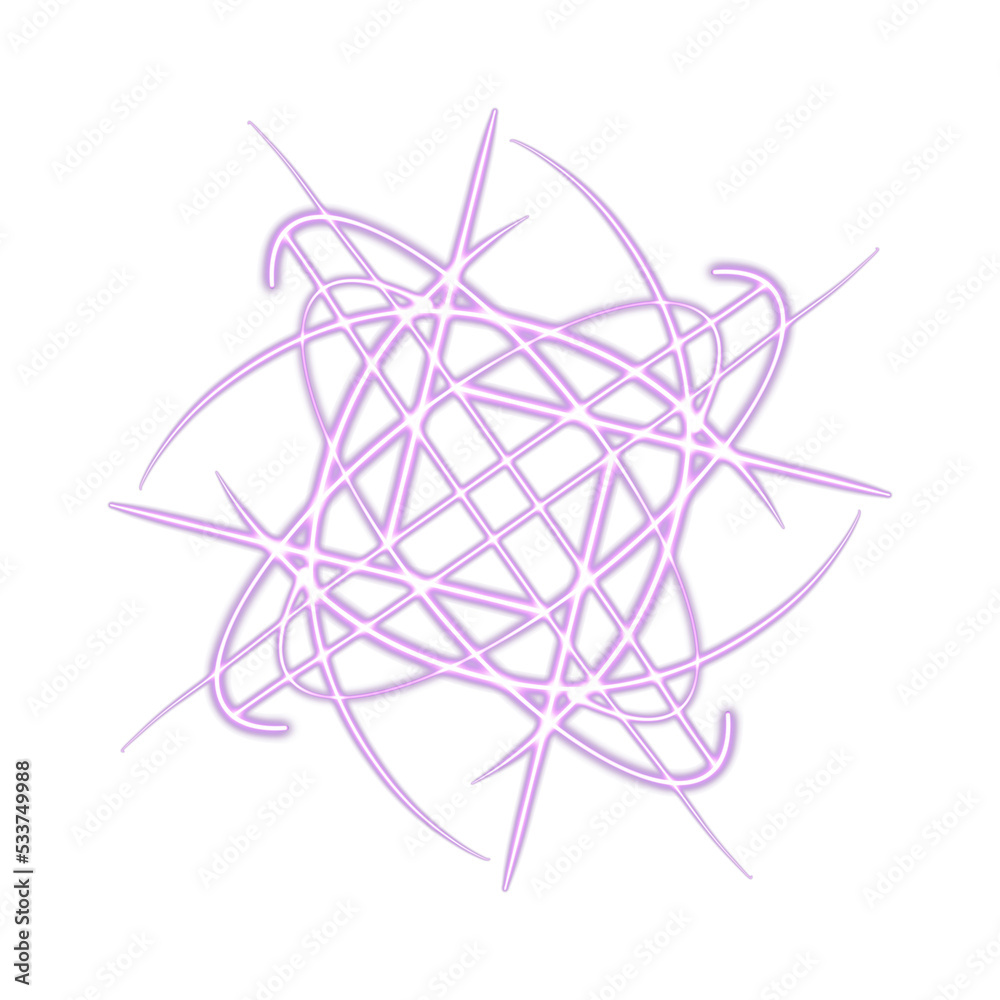 Glowing Geometric Neon Stars Shapes Glowing Geometric Neon Stars Shapes