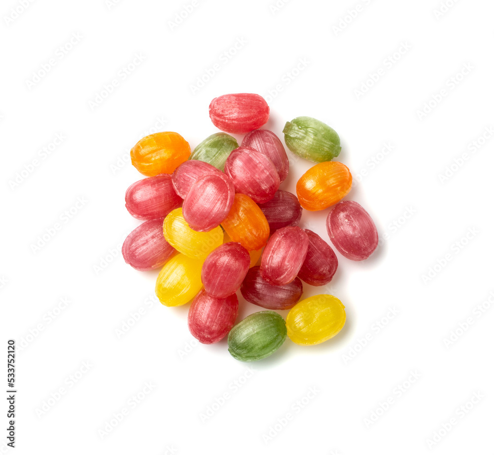 Colorful Hard Candies Isolated Colorful Hard Candies Isolated