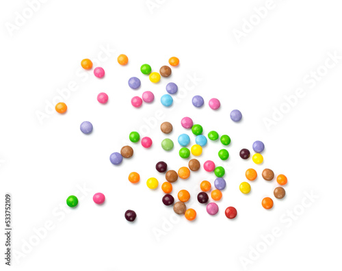 Small Round Candies Isolated