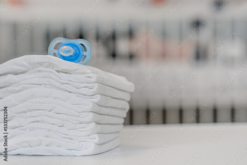A pacifier and diapers. Baby Kit A pacifier and diapers. Baby Kit