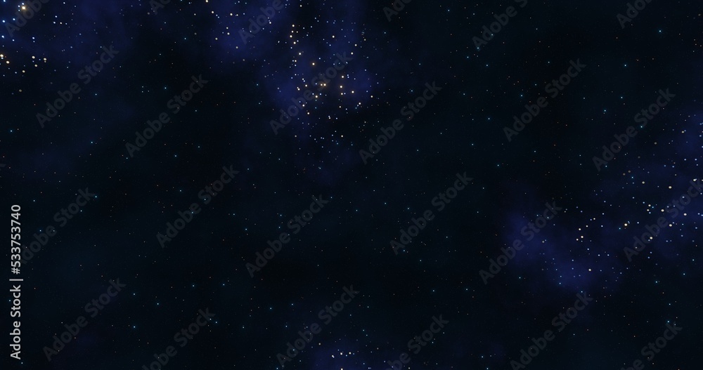 Nebula background. Galaxy in the universe. 3d rendering.	