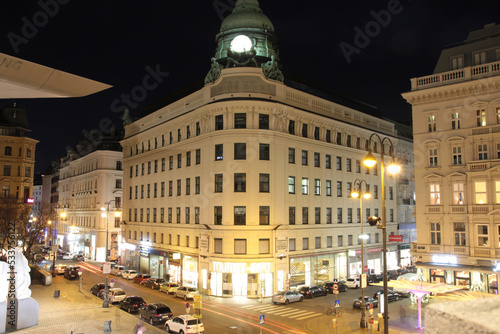 Vienna Austria Building Night Architecture