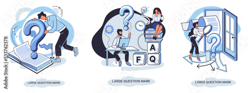 Ladge question mark metaphor. Problem and solution concept, question mark. Ask questions and receive answers. Online support center. Solving complex issues, why sign forum. FAQ frequently asked help