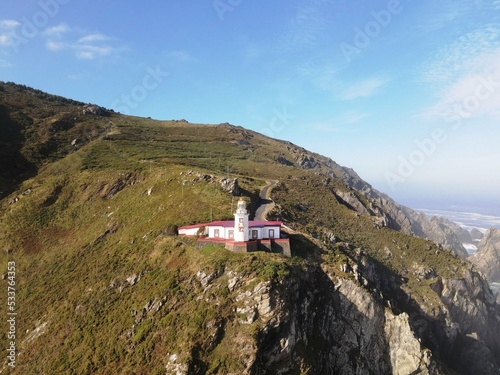 Faro de Punta Candieira en Cedeira, Galicia photo