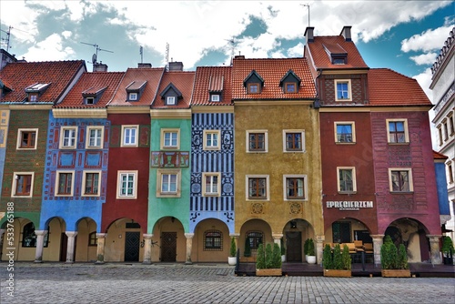 old houses in the old town, Poznań, Poland © Agata