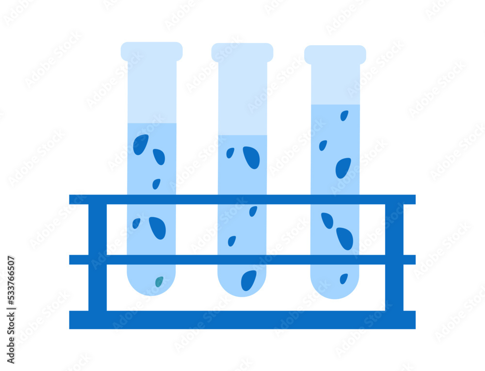 Laboratory test tubes. Medical kit concepts. Can be used for web and mobile devices Vector illustration of a color element Laboratory test tubes. Medical kit concepts. Can be used for web and mobile devices Vector illustration of a color element