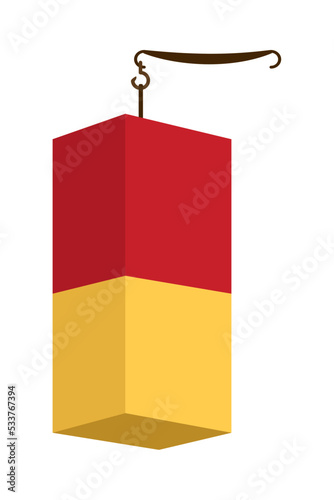korean square lantern
