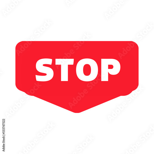 Vector Stop Sign Icon. Stop Banner. Traffic sign stop set. Prohibition sign. Vector illustration. on white Background. Stop sign, stop icon. Vector Stop illustration. Red Warning Symbol
